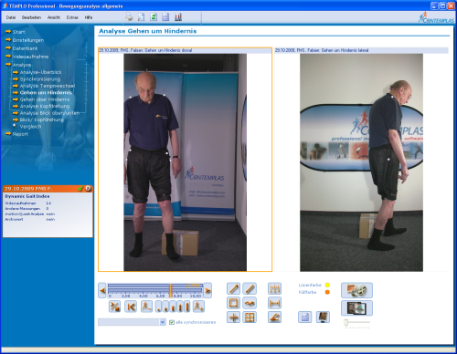  Functional Movement Screening - Gehen um Hindernisse 