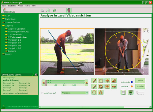 Golfschwung-Analyse