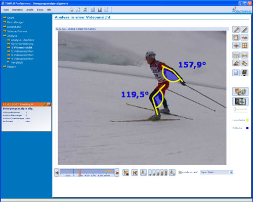 Videoanalyse im Sport: Skifahren