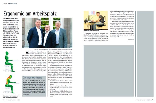 Wirtschafts-Nachrichten 3/2011 - Ergonomie am Arbeitsplatz