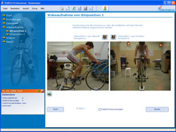 Bewegungsanalyse Radsport Videoaufnahme